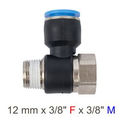 Pu Hose Fitting Tee 12mm X 3/8